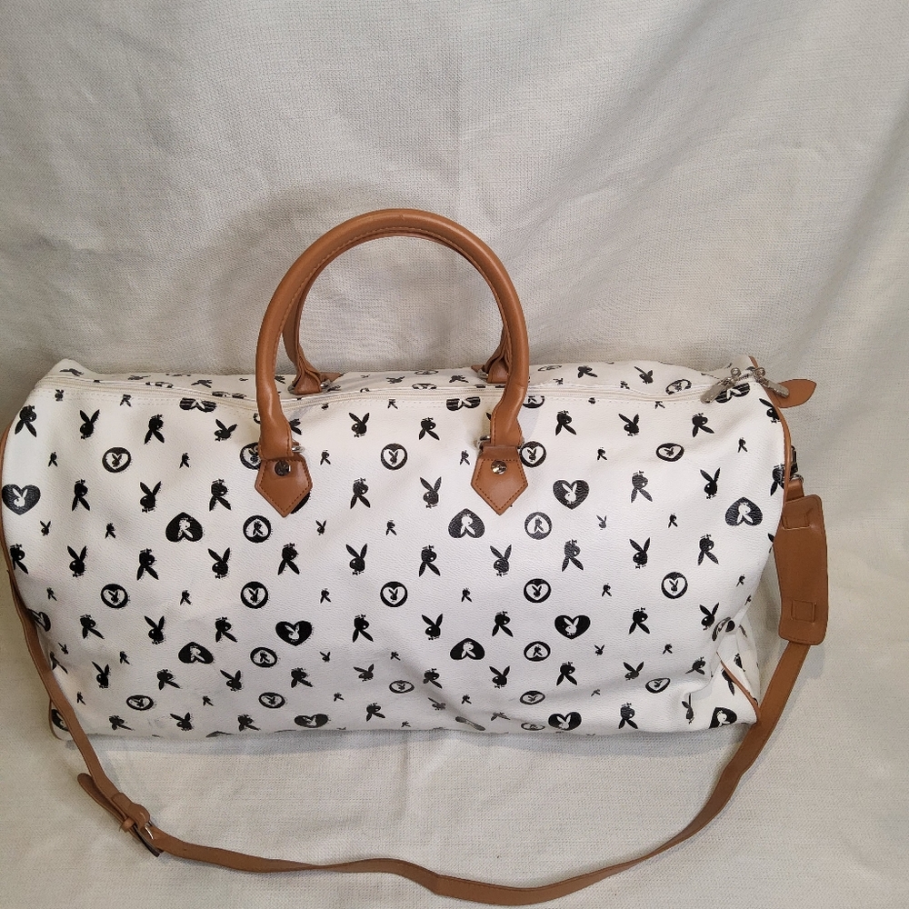 Vintage y2k playboy bunny monogram duffle bag travel bag luggcarry all